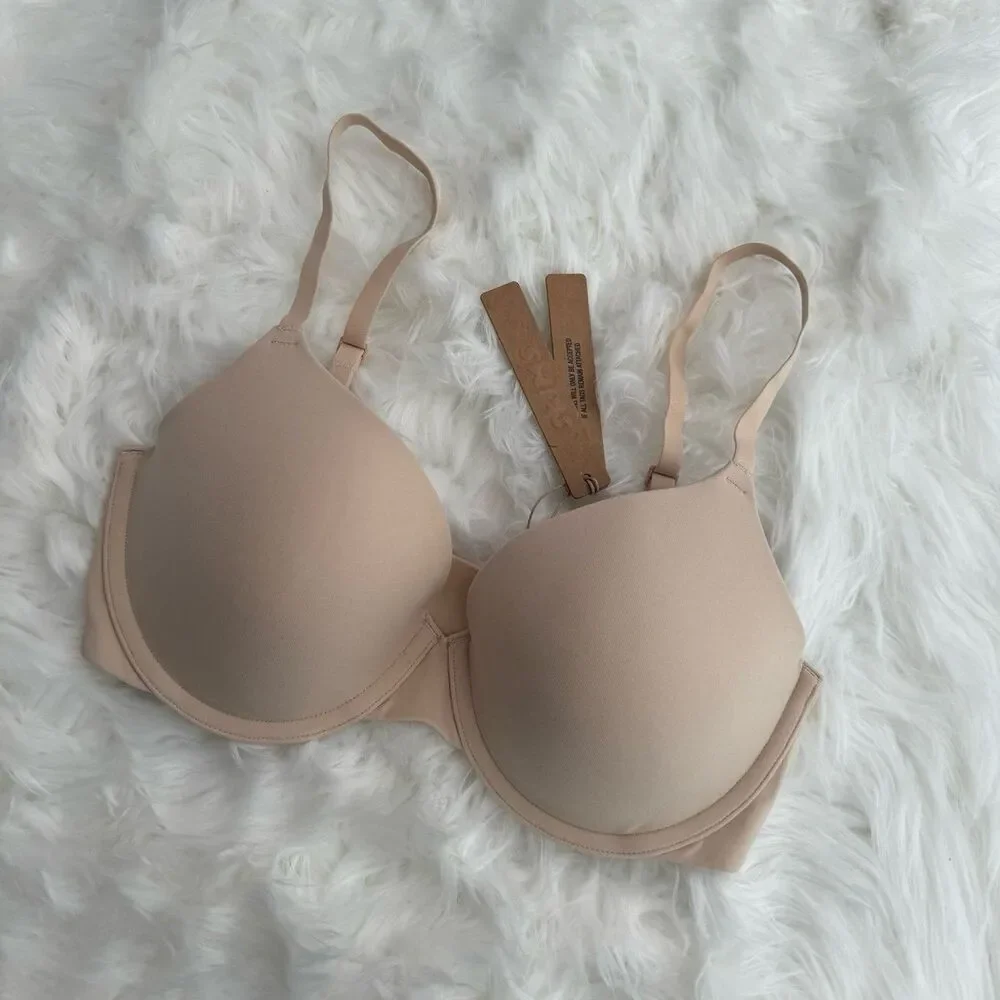 Skims Fits Everybody T-Shirt Bra Sand Size 32D - Picture 4 of 7